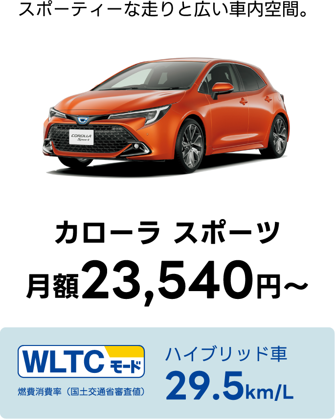 カローラスポーツ