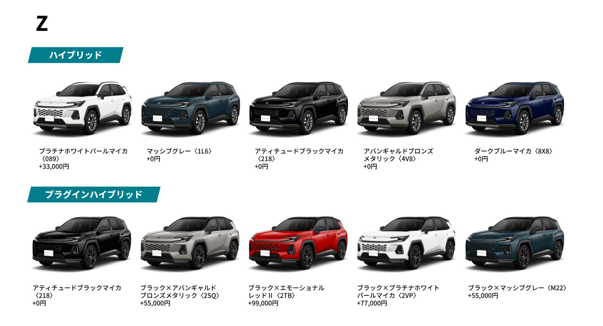 RAV4_Z_ボディカラー